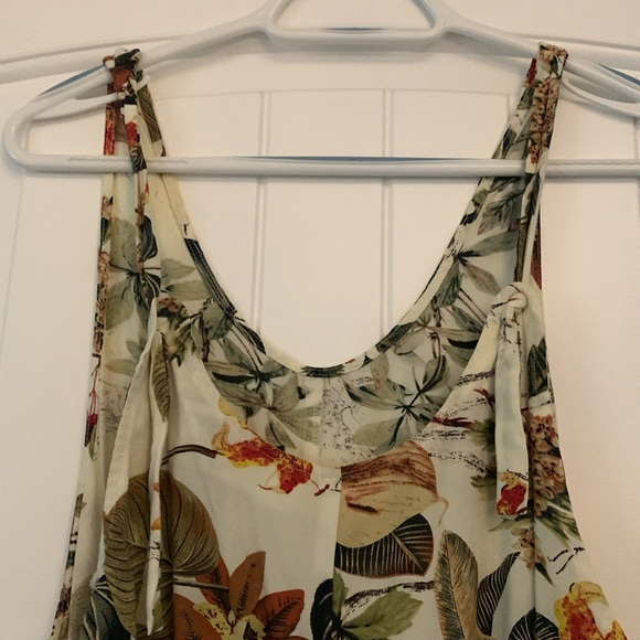 Cupshe Tropical Floral Leaf Print Scoop Neck Romper - Picture 6 of 9